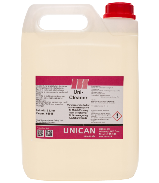 Unican vannbasert avfetting 